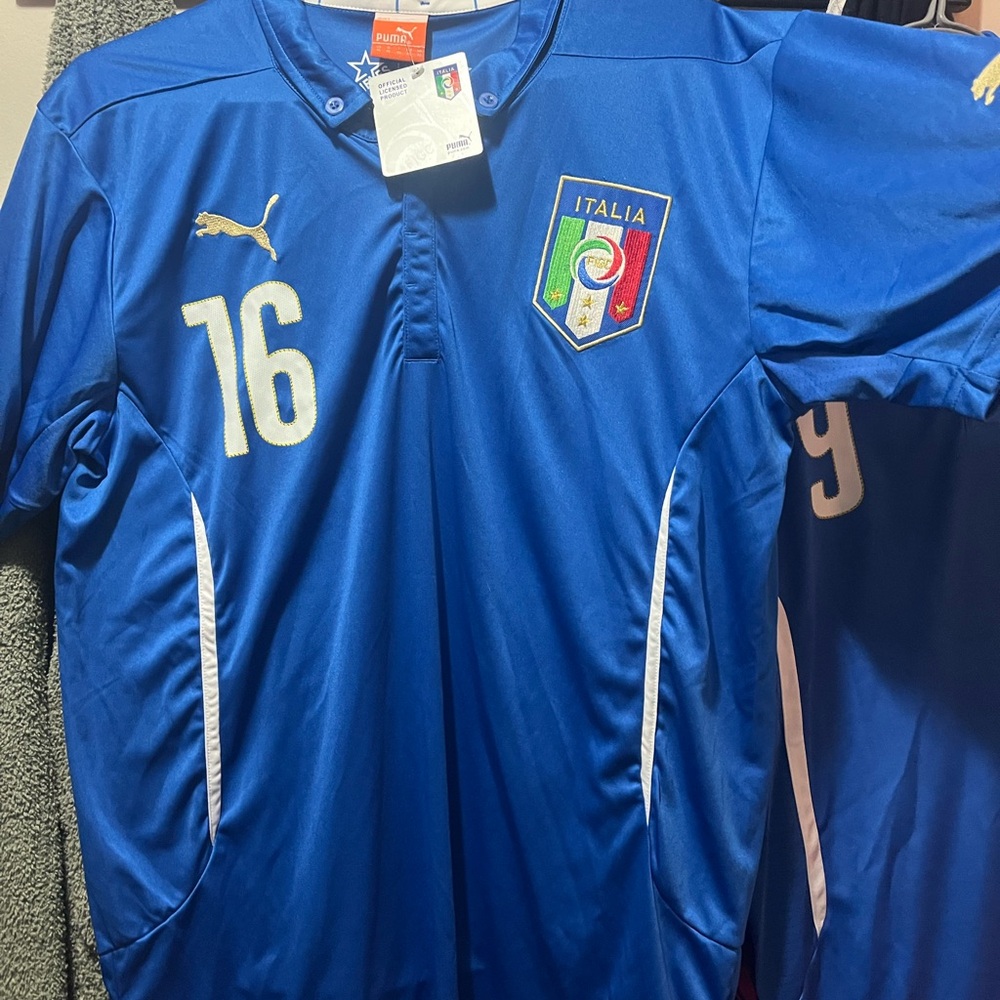Puma Royal Blue Italy Soccer Jersey